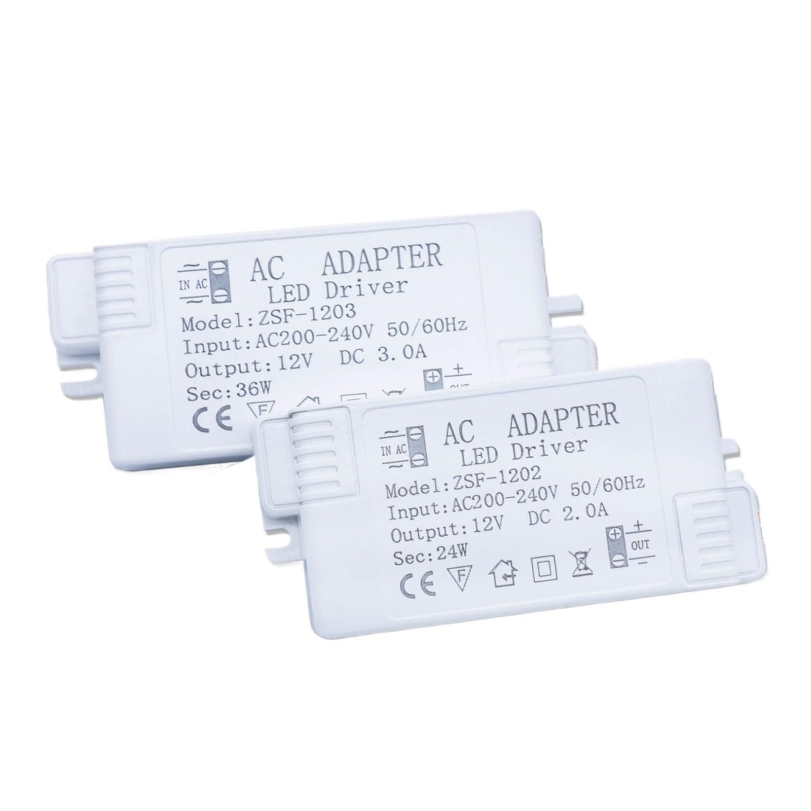 Alimentation LED 12W transformateur AC220V vers DC 12V 1A pour bande lumineuse - 2