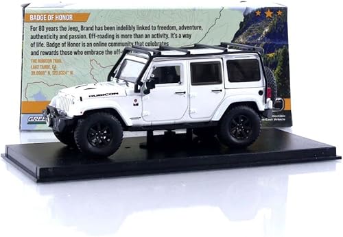 Miniatura 5 de Wrangler Unlimited Rubicon X Off-Road 2014 Blanco brillante Insignia de honor oficial, Rubicon Trail, Lake Tahoe, CA 143 Modelo de coche Greenlight