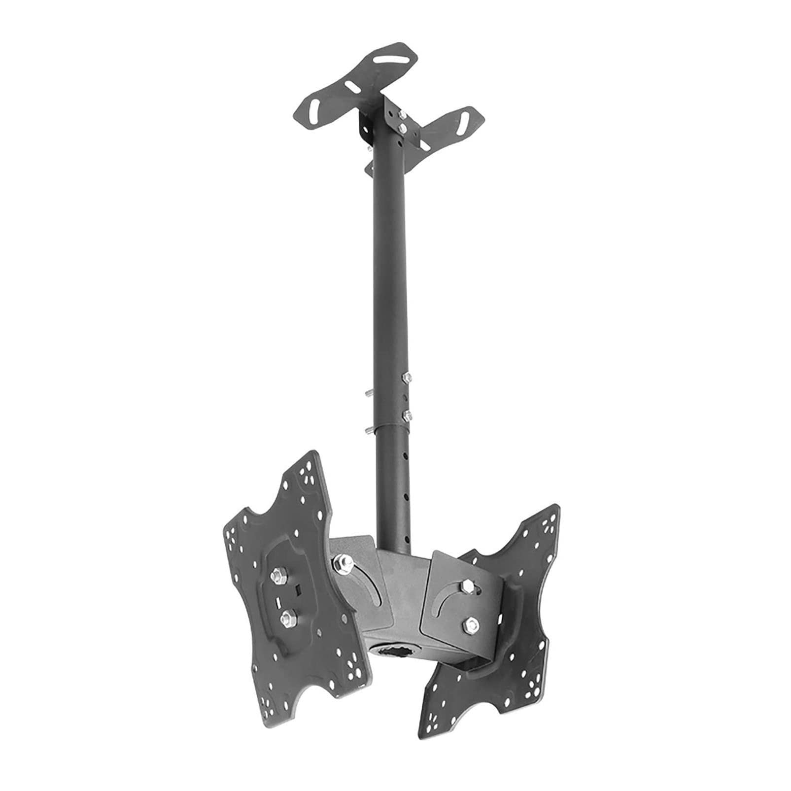 Supporto TV da soffitto, inclinabile e girevole, telescopico per TV da 20 a 32 pollici, supporta fino a 27,2 kg