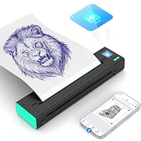 XR3 Tattoo Stencil Printer, Tattoo Printer with LED Display & 10 Pcs Transfer Paper, Portable Thermal Tattoo Printer, Bluetooth Transfer Machine, Stencil Printer Compatible with Phones Pad, Blue