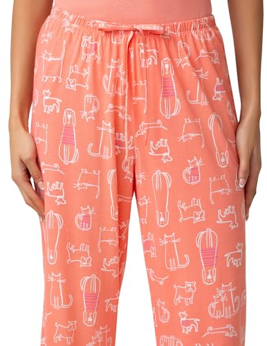 Image of HUE Women's Summer Vacation Pajama Separates, Soft, Whimsical Print Pjs with Tropical Beach Themes, Flip Flops, Cocktails