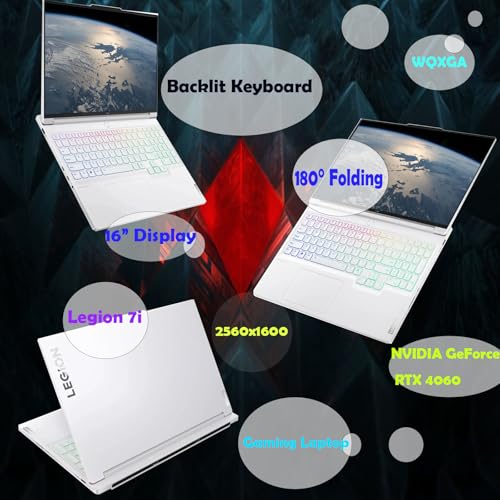 Image of lenovo - Legion 7i Gaming Laptop, 16 inch LCD IPS WQXGA 240Hz, Intel-i7-14700HK(14th Gen), GeForce RTX 4060, Win11 Pro + Ms Office, Fingerprint & Backlit KB, 32GB DDR5 + 1TB SSD