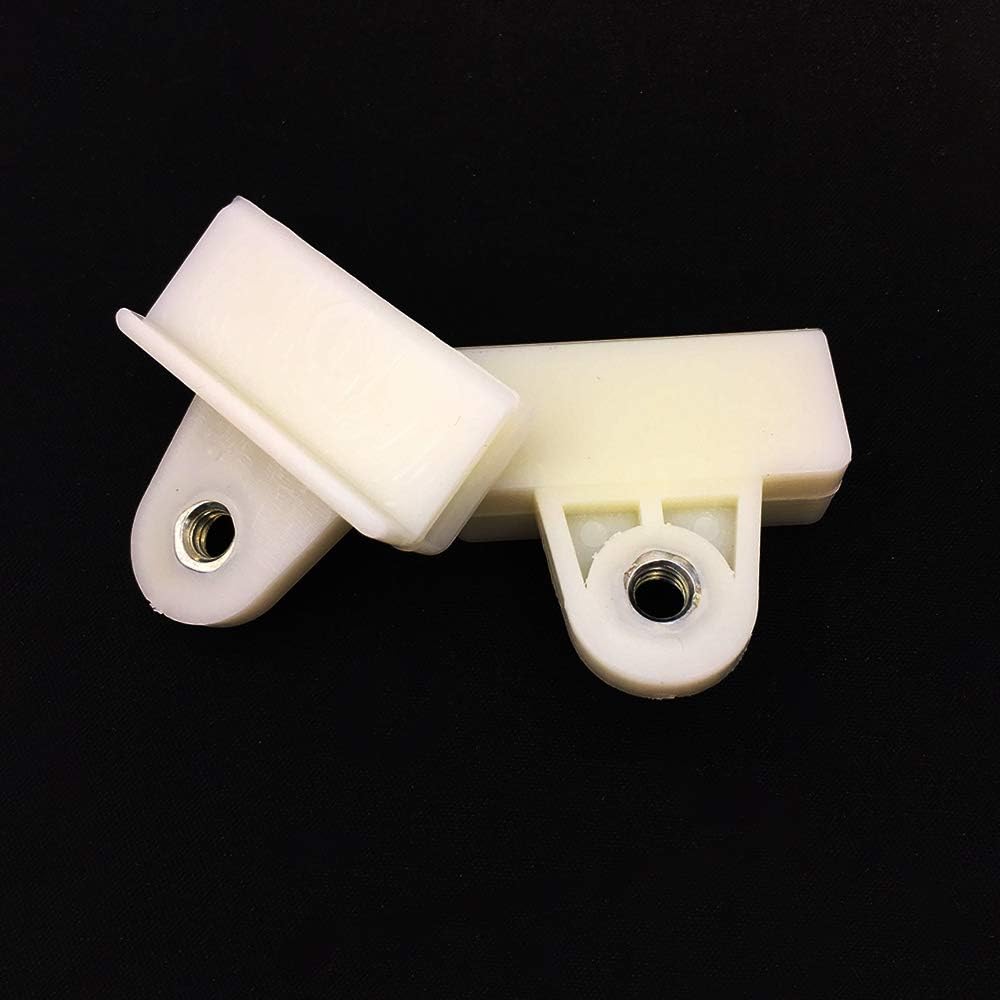 DSkoiph Window Door Glass Channel Clips for(Power& Manual) W/Tips Compatible with Toyota Tacoma RAV4 Previa Pick up Honda Accord Civic (White)