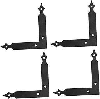 VILLCASE 4pcs Bracket Brackets for Wood Chair Stand Angle Brackets for Wood Shelf Brackets 90 L Brace Bracket Door Frame Corner Fasteners L Bracket Brackets for Braces Heavy Wrought Iron