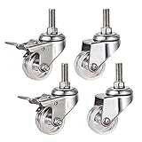 Capacité de charge : la capacité de charge d'une seule roue universelle est de 25 kg/35 kg, un lot de 4. C'est le meilleur choix pour remplacer les anciennes roulettes de meubles.