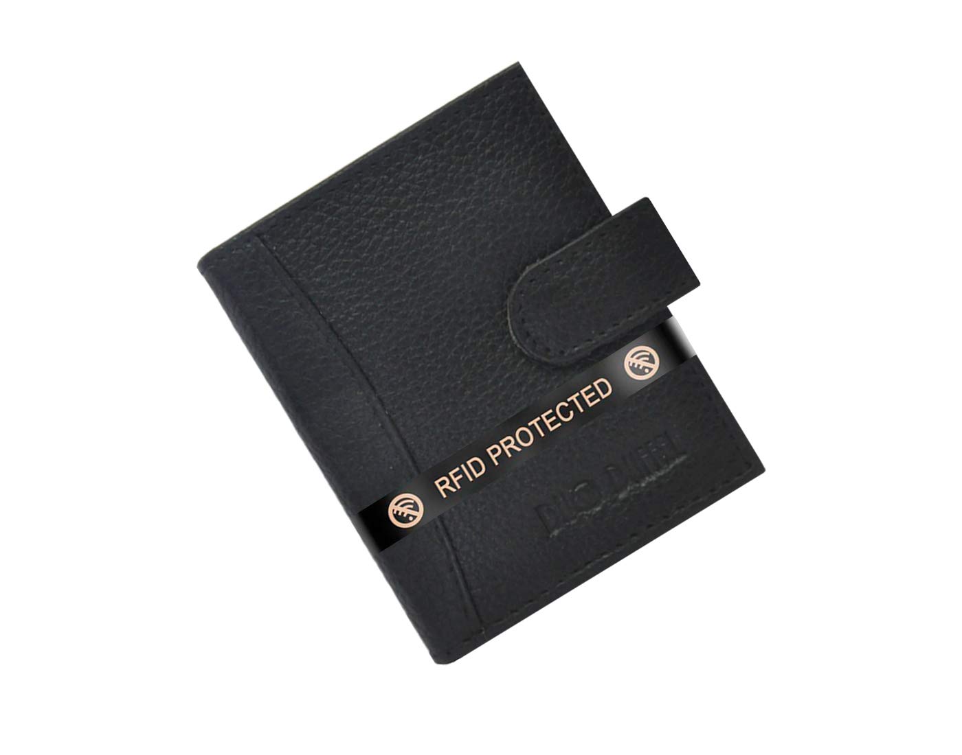 Genuine Leather RFID Protected 20 Slot Credit Card Holder (Black)-image-18