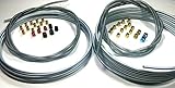 Complete 25' Rolls 3/16 & 1/4 inch Brake Line Kit WITH Fittings and 8' of Spring Guard