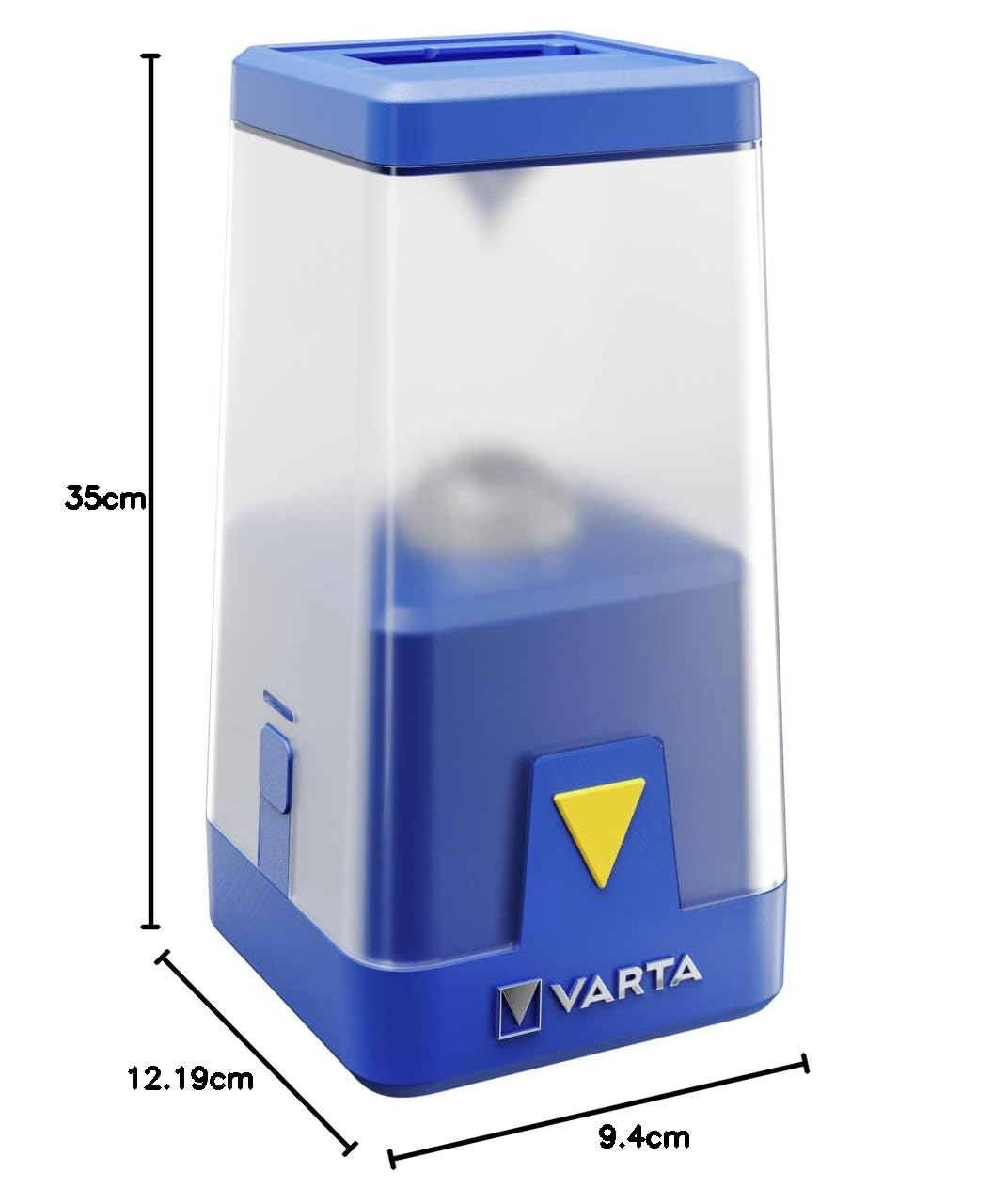 VARTA Campinglampe LED, Outdoor Ambiance L20 Camping Laterne mit Dimmfunktion und verschiedenen Farbmodi, Campingleuchte mit 6x AA Batterien, für Angeln, Outdoor, Stromausfall, Notfall, unbestückt