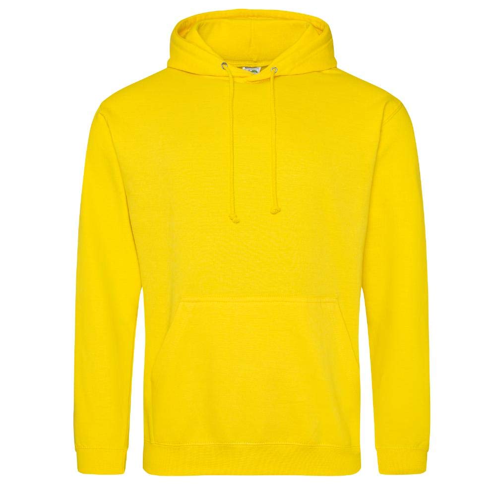 Just Hoods Unisex College Hoodie – Sun Yellow, Größe M