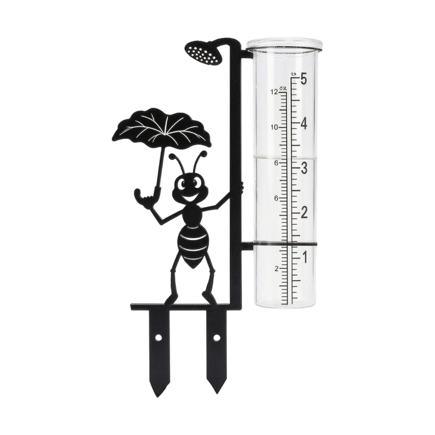 Decorative Rain Gauge Stake Metal Rain Gauge with Silhouette Easy to Read Large Numbers for Gardeners, Homeowners, Garden, Yard, Flower Bed, Rain Gauge-image-39