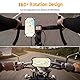 Rouclo Handyhalterung Fahrrad, Universal 360° drehbare, Handyhalter Motorrad Kompatibel mit iPhone 15/15plus/15pro/15pro max/14/13/12/11/XS, 4,5-7 Zoll Smartphones (Schwarz-4) 1