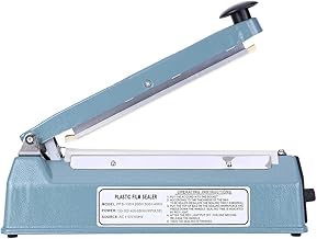 Selante de saco 210W 20,8 cm selante a calor por impulso selante manual de selagem de plástico saco selante com indicador de LED automático (padrão EUA 110V)