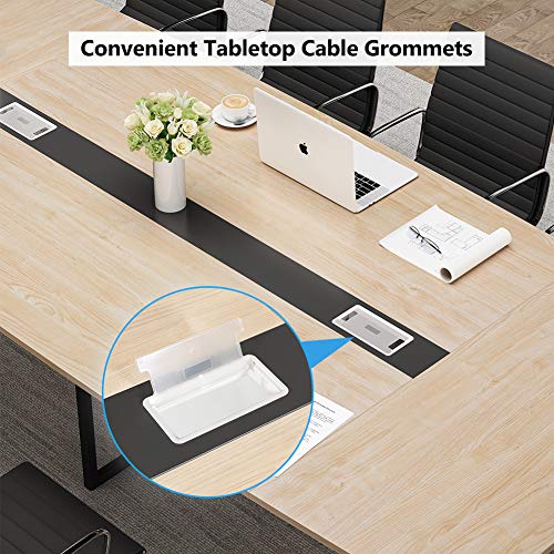 image for Tribesigns 8FT Conference Table, 94.48L x 47.24W x 29.52H Inches Boat 