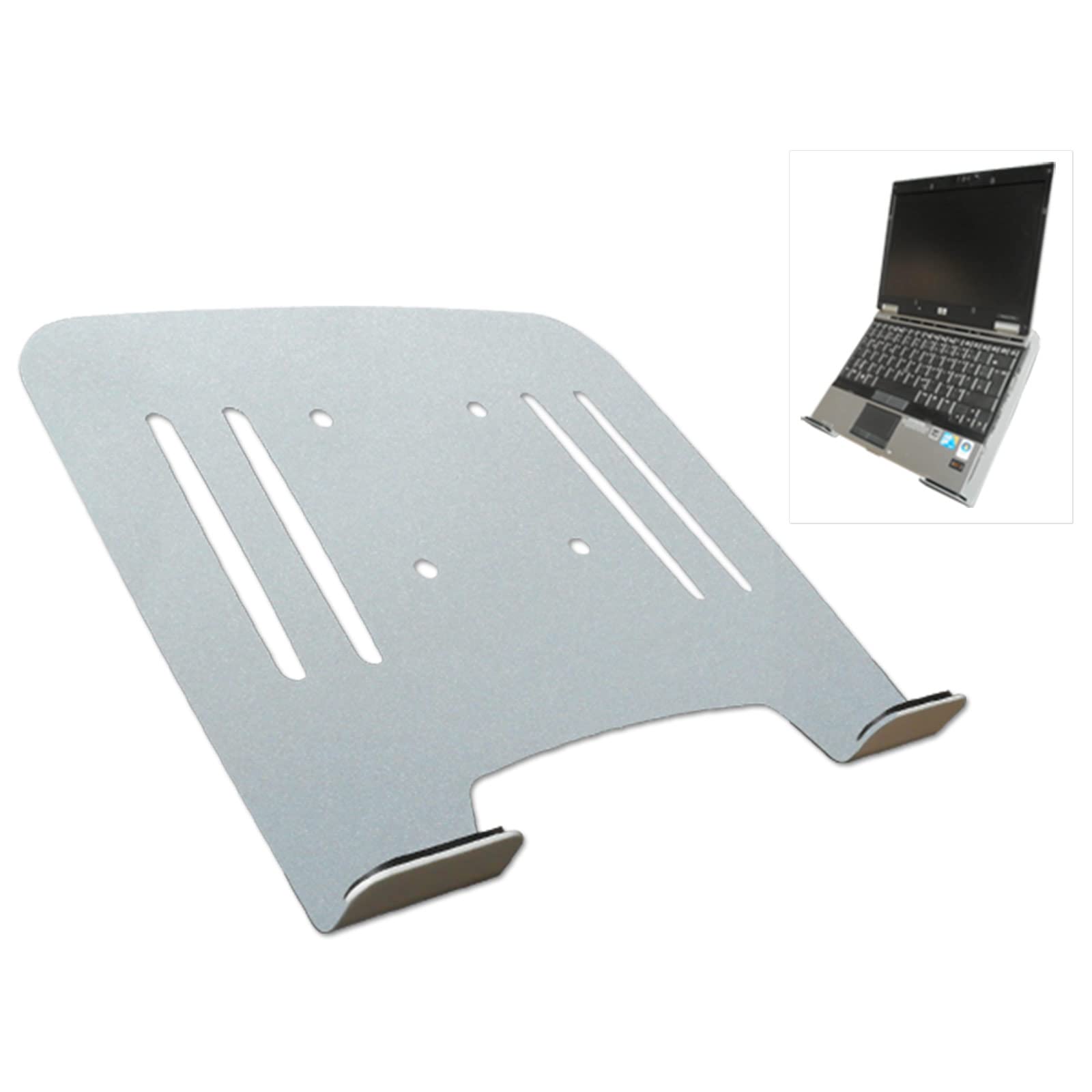 Drall Soporte de Montaje en Pared para computadora portátil (Aprobado por TÜV SÜD) en Argent con Adaptador de portátil Bandeja de Placa en Argent Modelo: L52S-IP3S