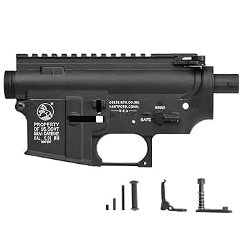 東京マルイスタンダード電動ガン！M4メタルフレームショートカスタム！ジャンク扱い Amazon | 良品武品 メタル化 3点セット スタンダード電動ガン M4