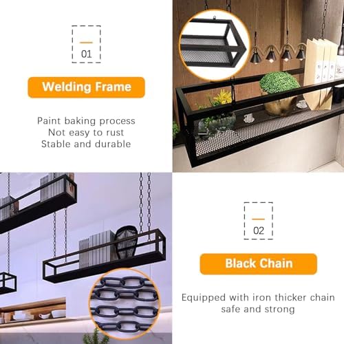 DCTPETHM Floating Ceiling Shelves - Versatile Indoor Plant Hangers & Wall-Mounted Wine Rack - Space-Saving Storage for Gardens, Bars & Home Decor (Size: 1)