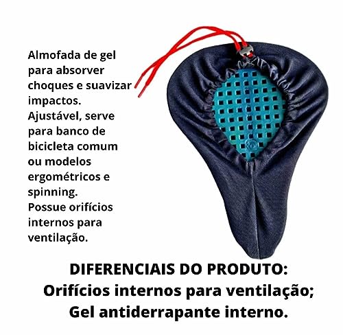 PROTTECTOR Outro Capa de Gel para Banco Celim Bicicleta, Único, Azul