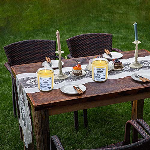 8.0 Oz Citronella Candles Outdoor Indoor, 4 Packs Natural Soy Wax Off Fly Candles In Glass Jar, Good For Home Patio Yard Garden #TOP1