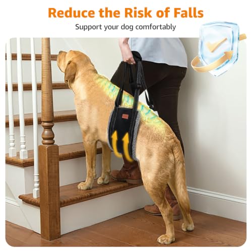 Image of LOOBANI Dog Sling for Extra Large Dogs Hind Leg Support Weak Rear Leg Aid