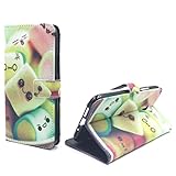 König Design Handyhülle Kompatibel mit Lenovo ZUK Z1 Handytasche Schutzhülle Tasche Flip Hülle mit Kreditkartenfächern - Marshmallows