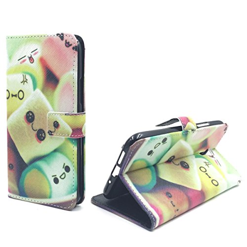 König Design Handyhülle Kompatibel mit Lenovo ZUK Z1 Handytasche Schutzhülle Tasche Flip Hülle mit Kreditkartenfächern - Marshmallows