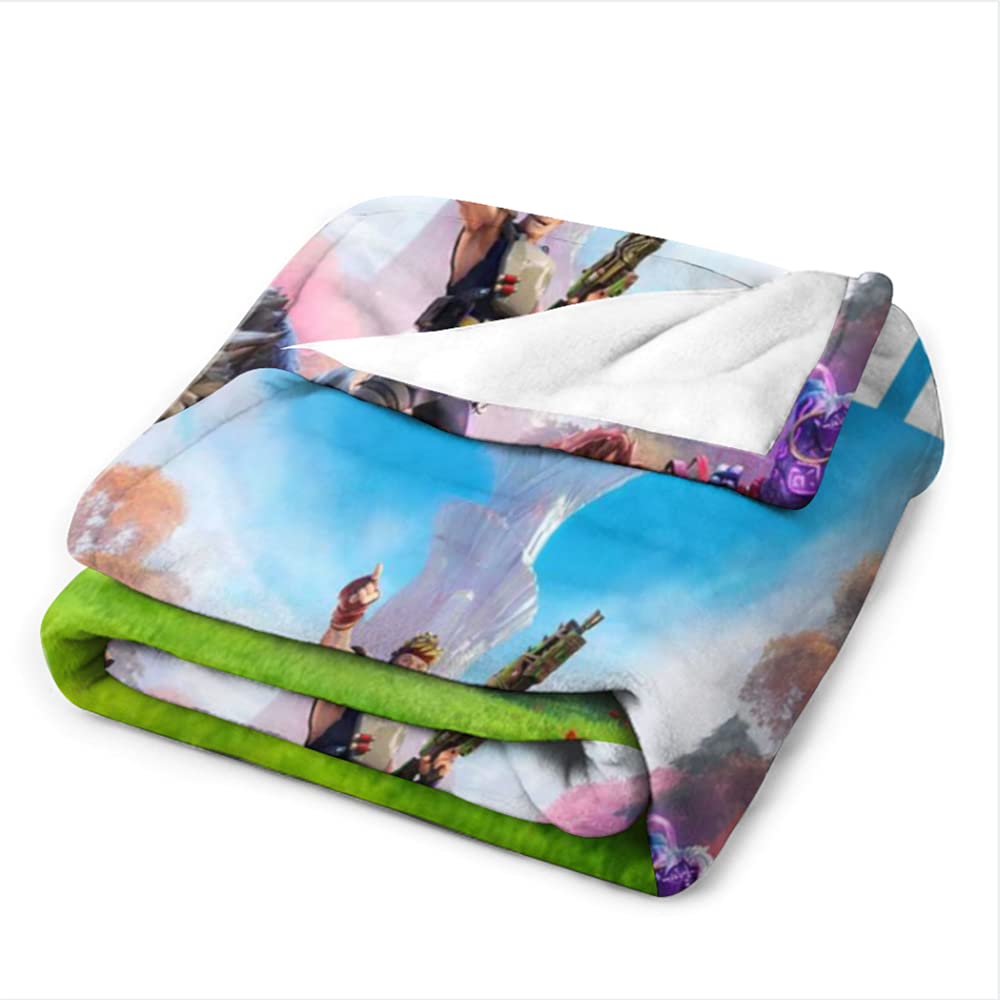Gaming-Decke Mit Waffenkonsole-Muster – Flauschige Mikrofaser, 127 X 101,6 Cm, Schwarz-weiß, Für Sofa, Büro & Teens