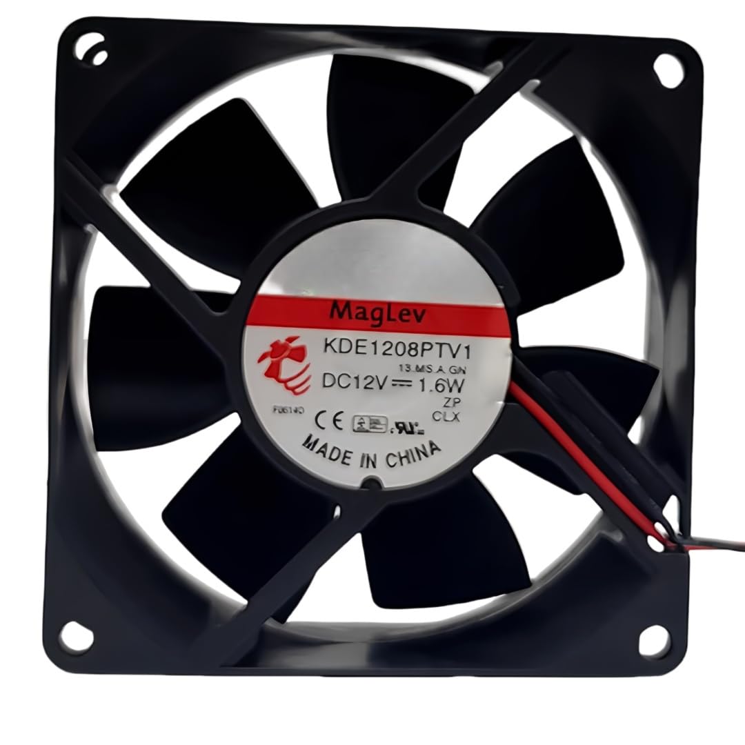 FCARUMIQP KDE1208PTV1 12V 0.14A 1.6W 8CM 8025 Cooling Fan 80x80x25MM