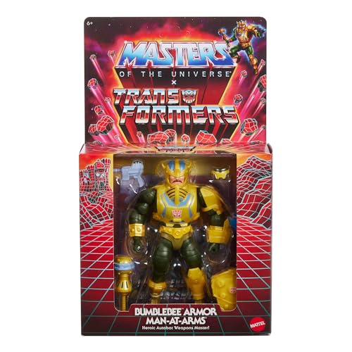 Les Maîtres de ´Univers x Transformers Figurine Bumblebee Armor Man At Arms heo European Exclusive 14 - vue 3