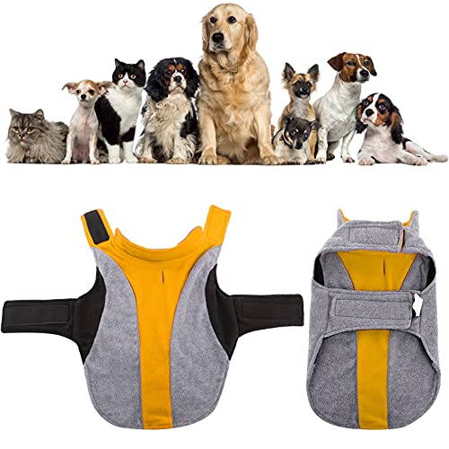 Lelepet Fleece Dog Jacket, Apparel For Cold Weather, Reversible Soft Warm Dog Coat With Leash Hole, Safety Reflective Strap Adjustable Hook And Loop Puppy Clothes For Small Medium Large Pet (Xs-3Xl) #TOP3