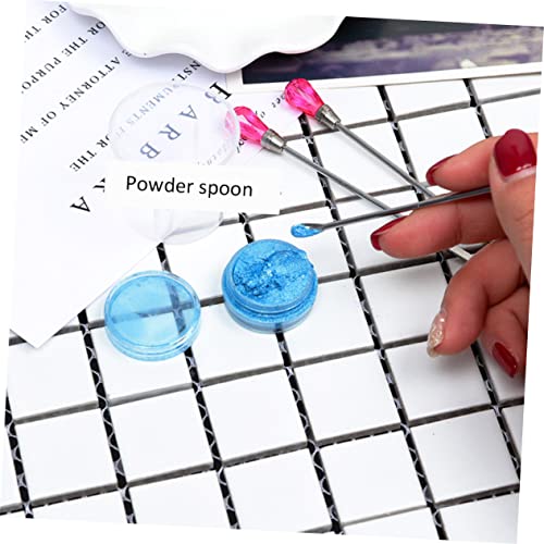 Outanaya 2pcs palos acrílicos para mezclar gel y puntero para uñas miniatura 7