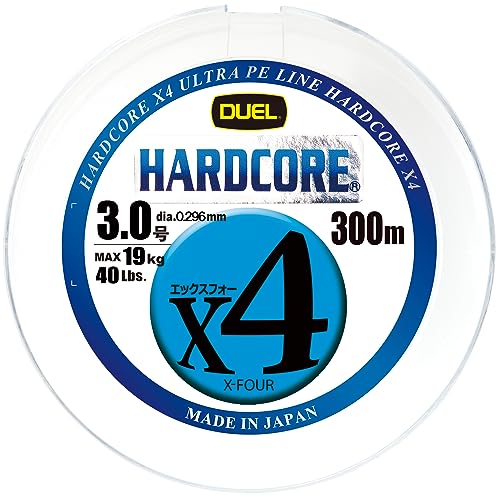 DUEL (�f���G��) PE���C�� �ނ莅 HARDCORE X4 �y ���C�� �ނ胉�C�� �ދ� �����x �����x �z 3.0�� 300m 5�F/�C�G���[�}�[�L���O H3253N-5CBL