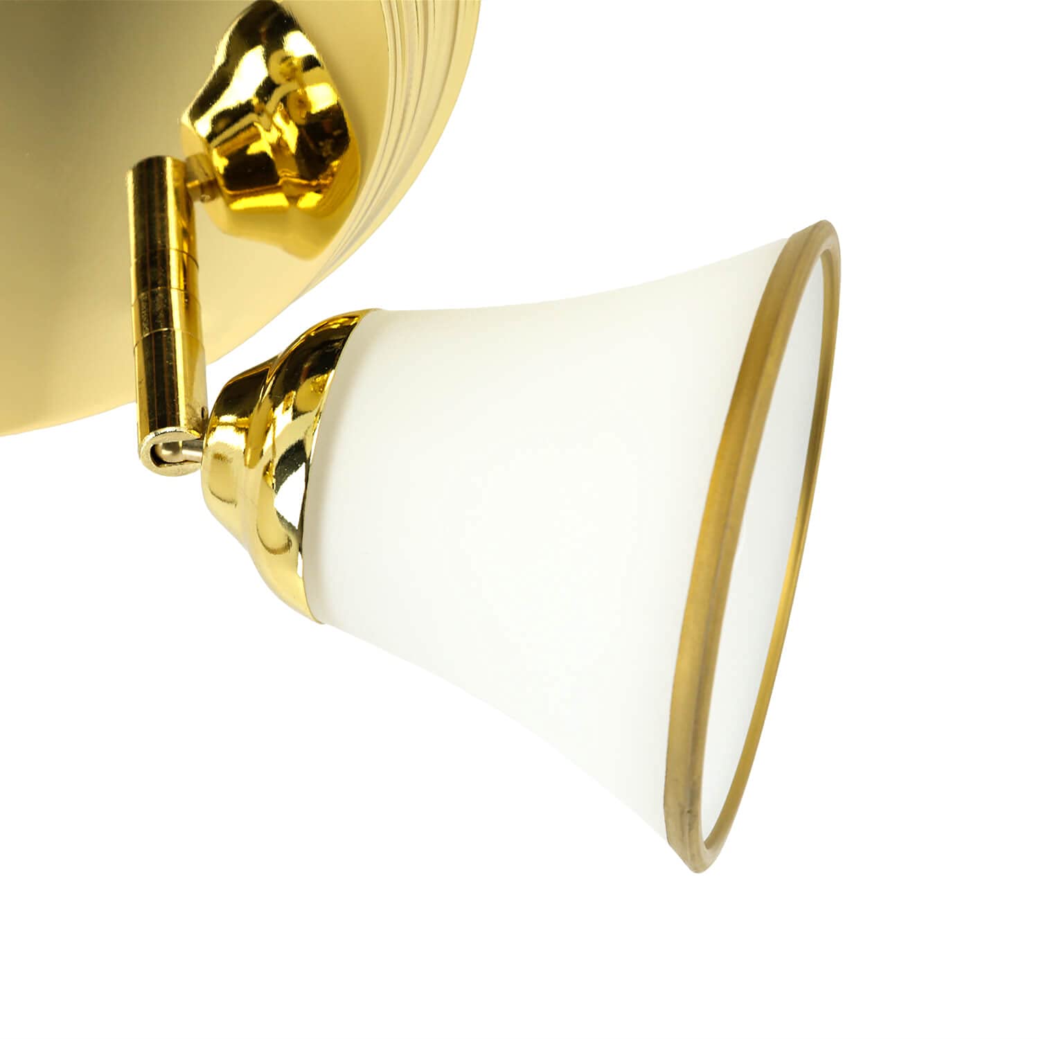 Licht-Erlebnisse Deckenleuchte Jugendstil Rund – Vintage Lampe Mit Messing-Optik, 43 Cm
