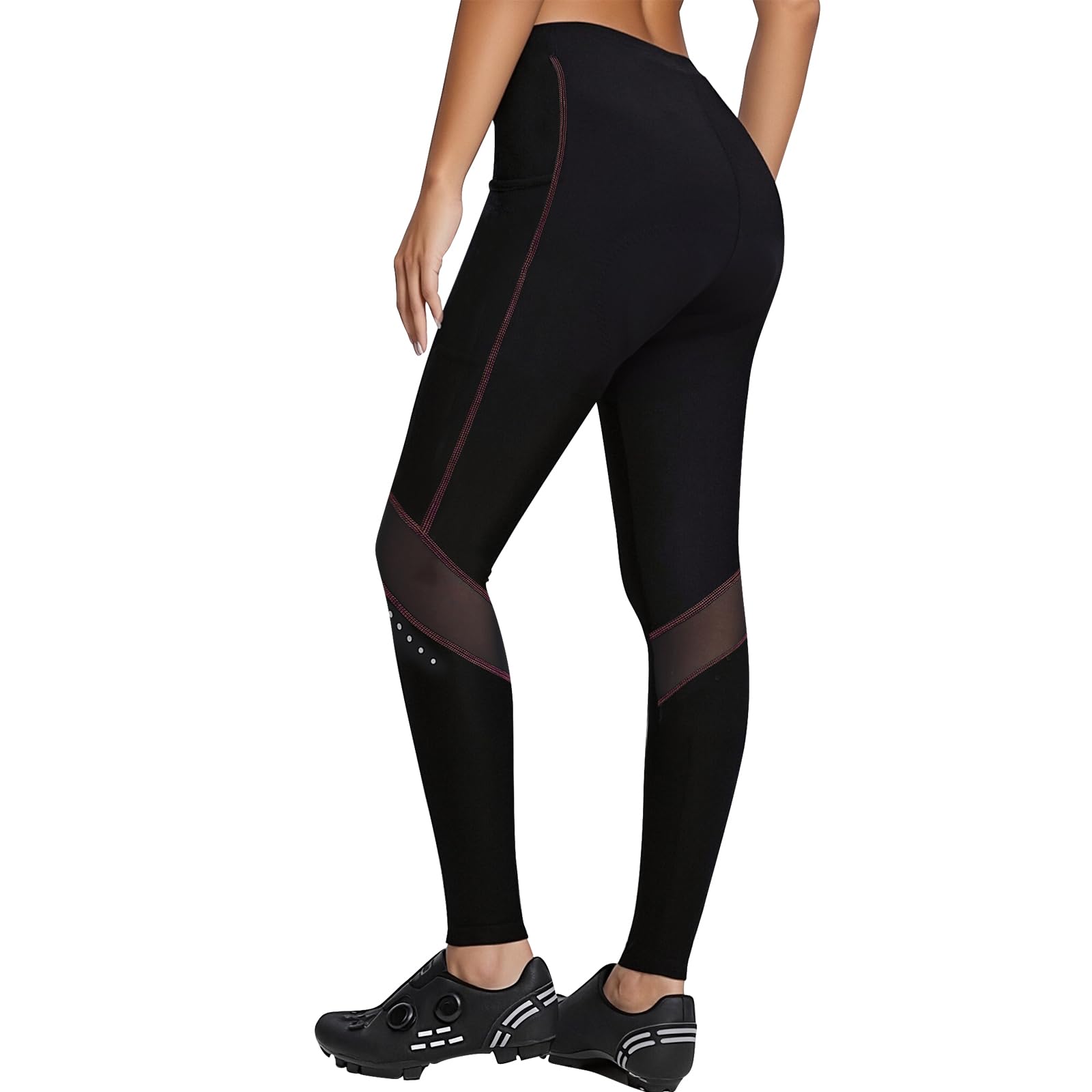 Santic Pantalon de Cyclisme pour Femmes Pantalon de Vélo Cycling Legging avec Rembourrage en Mousse 4D Haute Densité Haute Elasticité et Respirante