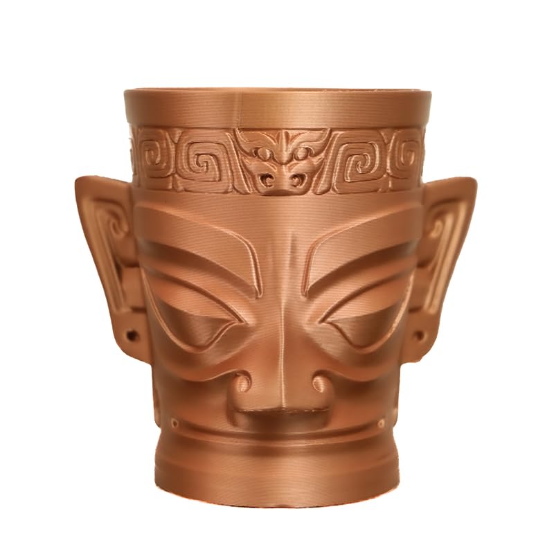 Image of Metal Coppery Orange PLA 1.75mm 1kg Shiny Smooth Metallic 3D Filament Spool