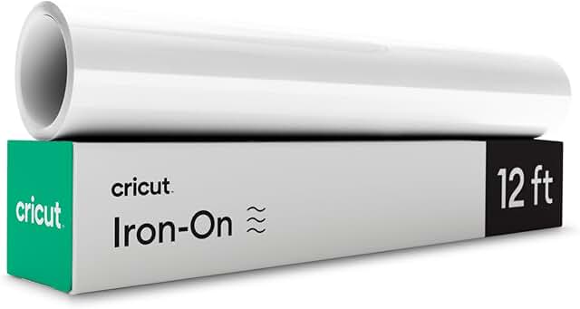 Cricut Everyday Iron On - 12” x 12ft, White