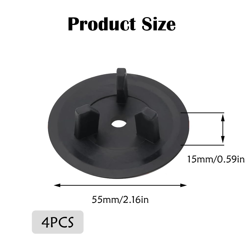 4 PCS Sink Sealing Rubber Gasket 55mm Sink Plug Rubber Seal Replaceable Sink Stopper Gasket Seal Kitchen Sink Accessories for Strainer Basket Sealing - Image 2