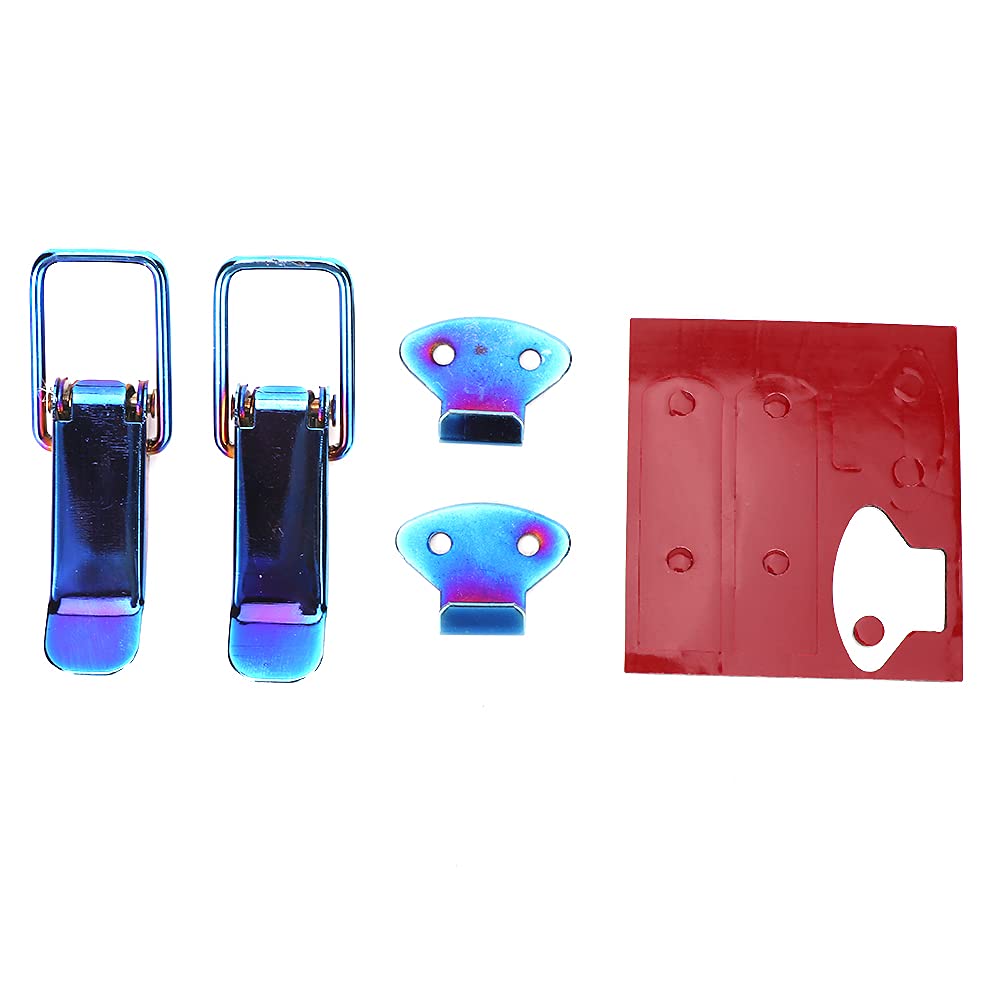 Klanata Universal Security Car Truck Hook Lock Clip Small Blue for Securing Vehicle Hood