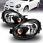 AmeriLite Black Replacement Headlights Set For 03-05 Dodge Neon - Passenger and Driver Side