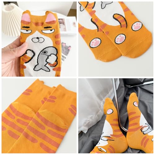 Funny Animal Socks for Women - Cute Dog and Cat Socks, Colorful Novelty Funny Socks for Animal Lover