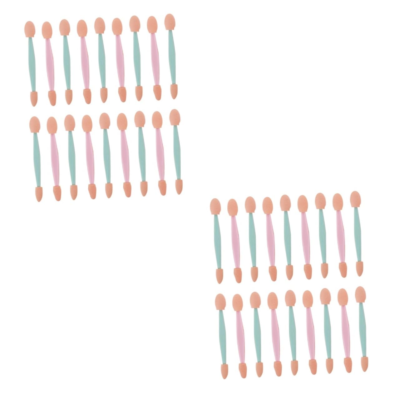 Ipetboom 2 Sets Makeup Eyeshadow Brush Set Double Sided Eye Shadow Applicators Makeup Brush for Eyes Eyedhadow Random Color