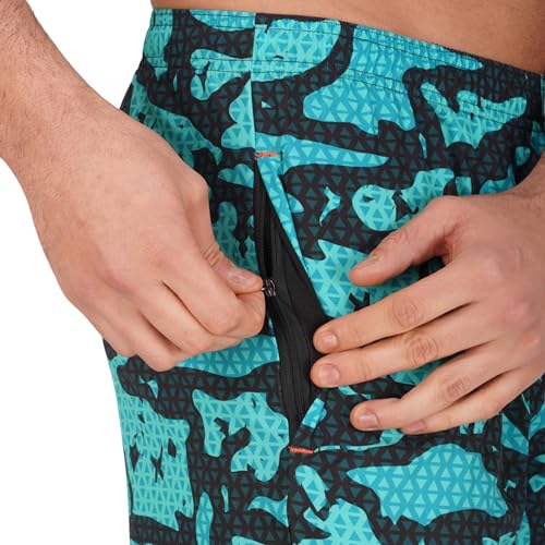 Image of GYMIFIC Sports Training Running Dry Fit Solid Shorts for Men (Pack of 2) (XL, Black /TBLUE)