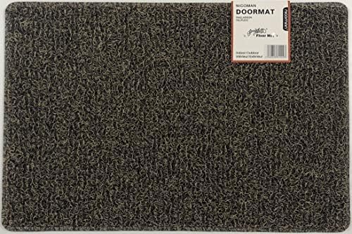 Nicoman Dirt-Trapper Barrier Door Mat Heavy Duty Outdoor Indoor Floor Matt(60x40cm,Green)