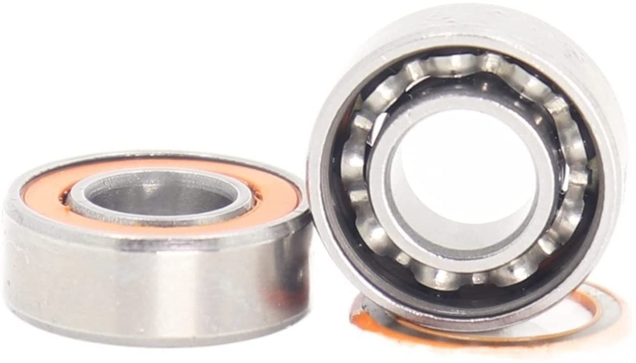 JGNAYRKJQI 2PCS SMR683 2RS CB Fishing Reel Bearings ABEC-7 3 * 7 * 3mm Stainless Steel Hybrid Ceramic Ball Bearing S683-2OS S683RS
