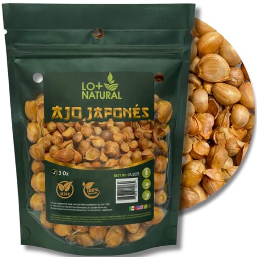 Ajo Japones 3oz (Japanese Garlic) Premium Quality resalable Bag Keeps Garlic Always Fresh! Crafted By Nature100% All Natural