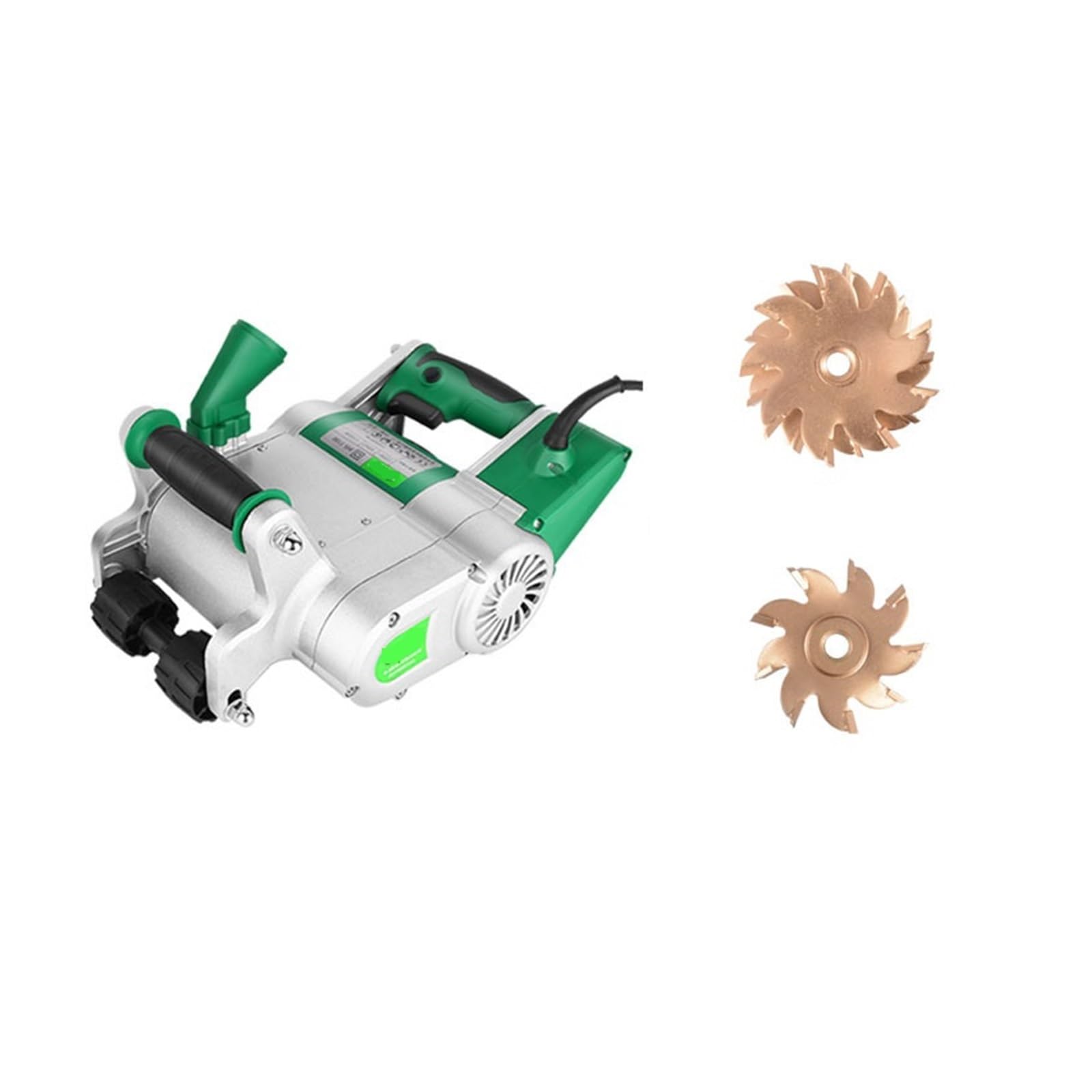 Electric Wall Chaser Machine 25/35MM Groove Cutting Slotting Brick Slot Cutter Powerful Grooving(with Blades)