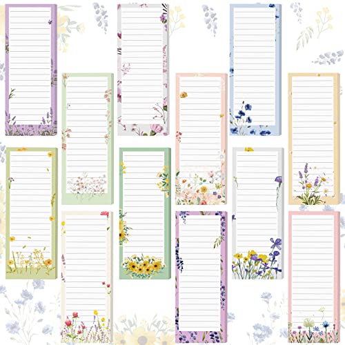 Sinmoe 12 Pack Grocery List Magnet Pad for Fridge Magnetic Notepads for Refrigerator Shopping to Do...