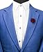 Knighthood Lapel Pin Flower Shirt Stud Pin For Mens Maroon Bunch Flower Lapel Pin Brooch