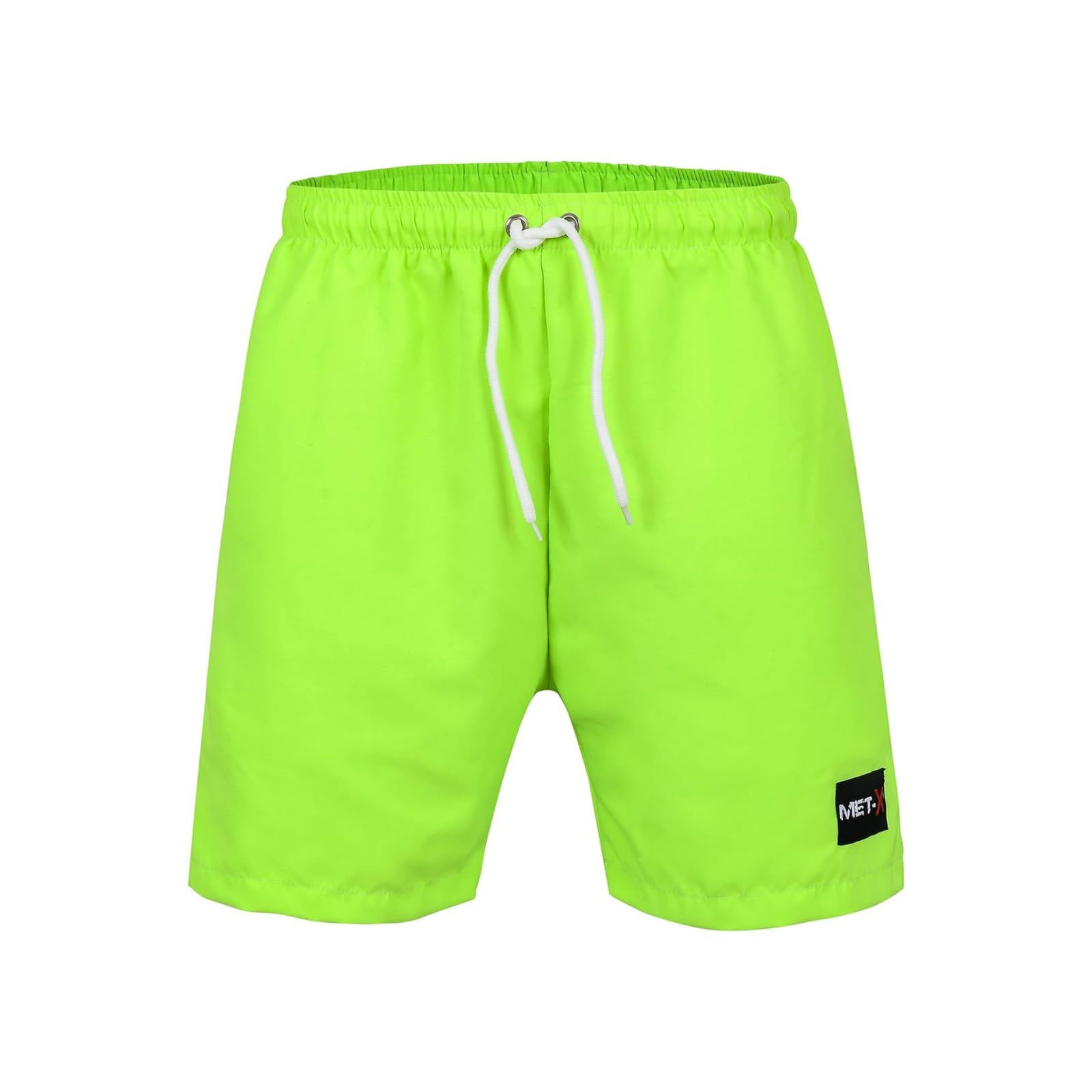 Met-X Men's Yellow High Visibility Swimming Shorts Dissolving Swim Shorts Lifeguard Stag Do Prank Set Joke Bachelor Party (Large)