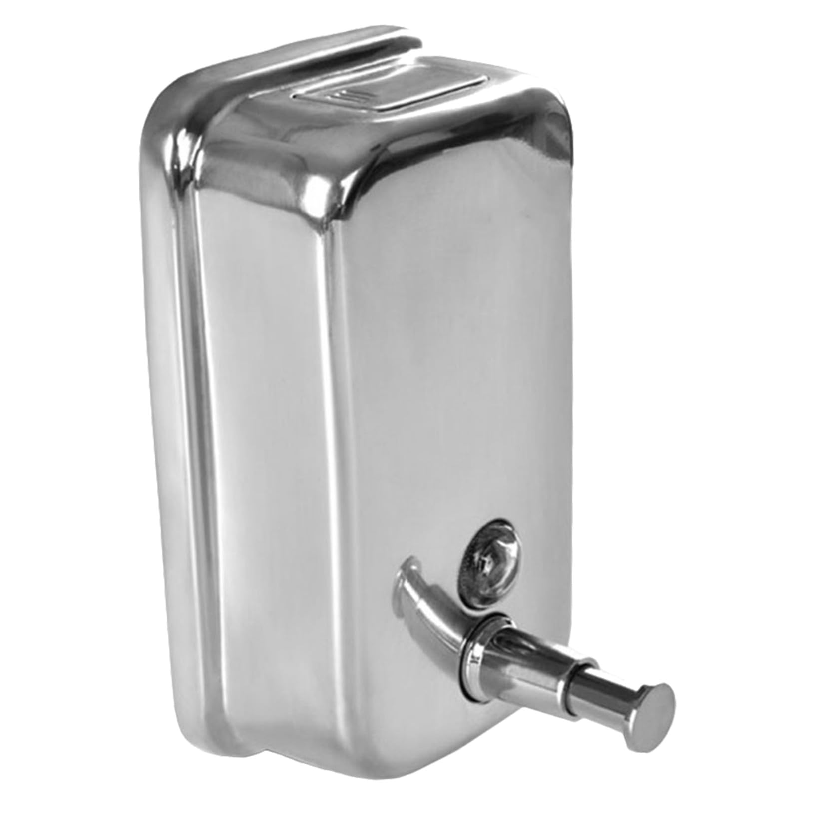 Dispenser di Sapone da Muro Bagno in Acciaio Inossidabile 500ml, Stile Elegante e Semplice, Erogazione Manuale a Pressione per Uso Pratico in Bagno