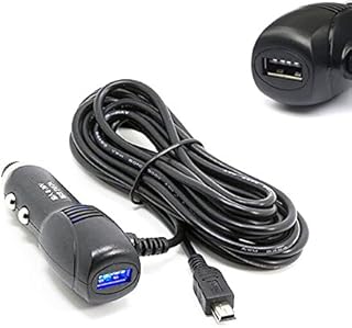Dash Cam Power Lead, 12V to 5V Mini USB Charging Cable Universal In Car Charger Adapter With USB 3.5m Wire Long DC 2A Power Supply Cable Cord For Dash Cam GPS Navigation DVR